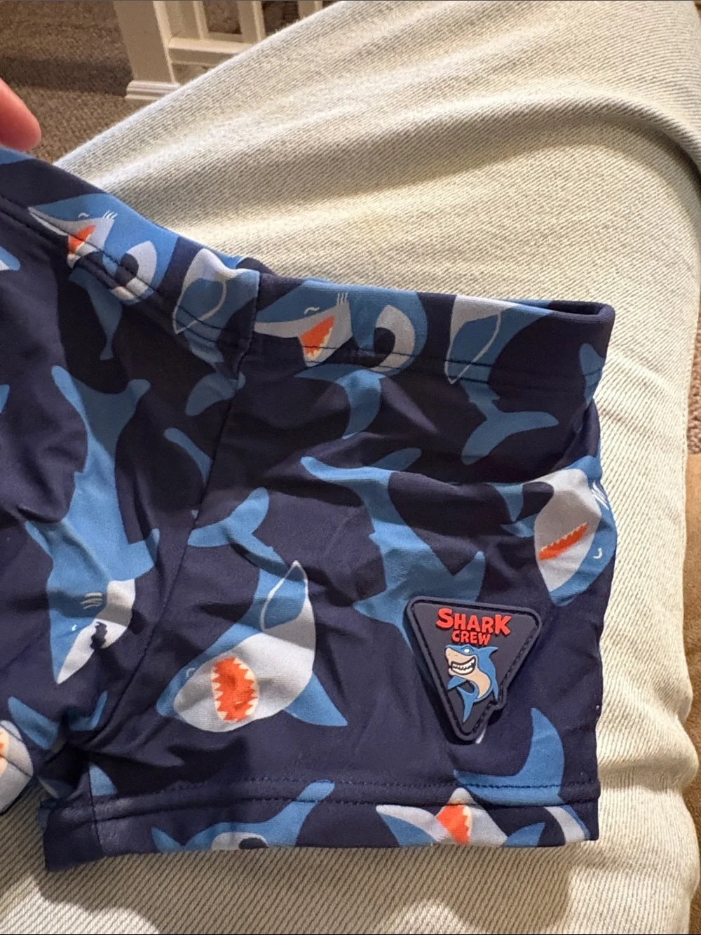 Zara boys shark swim shorts 2-3T